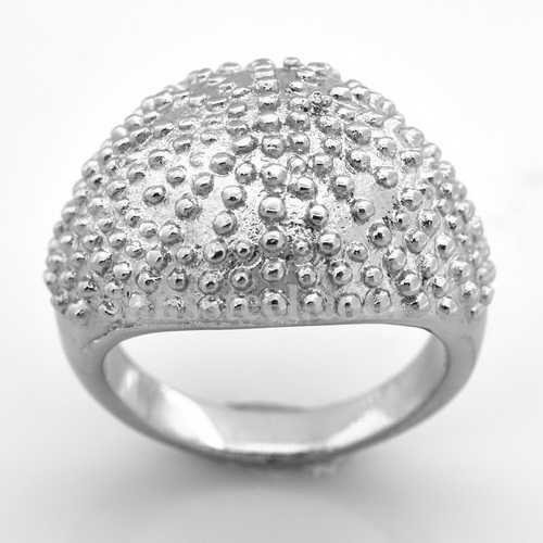 FSR08W36 Dome Caviar Cocktail Ring - Click Image to Close